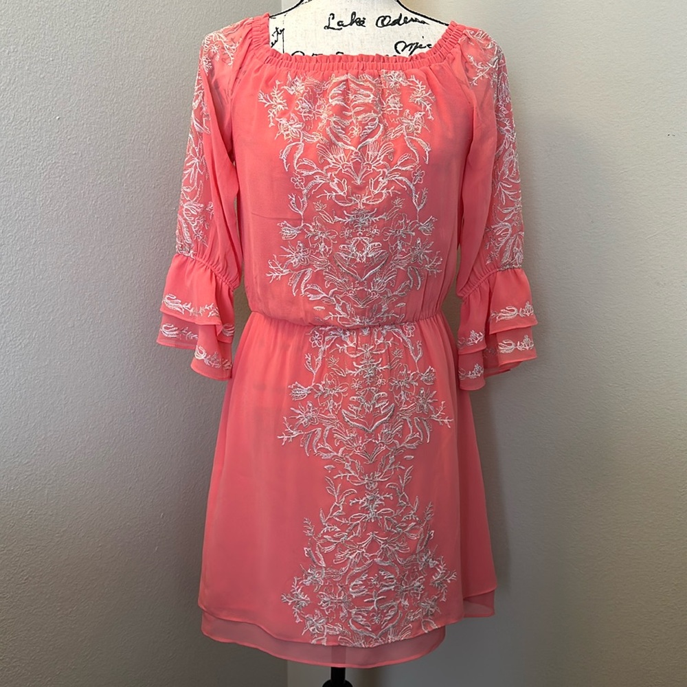WHBM Coral Dress